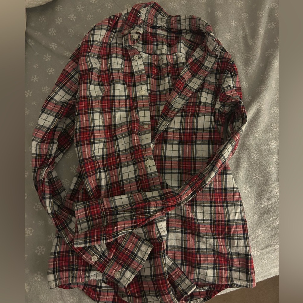 Janie and jack buttondown size 12- 100% cotton